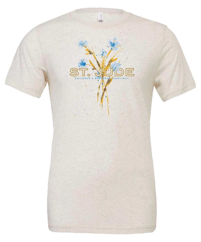 Primary image St. Jude Ladies Watercolor Bouquet T-Shirt